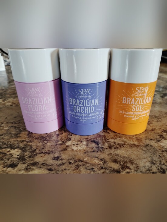 spa Brazilian Other - SPA Luxury Brazilian Solid Antiperspirant Trio - Floral, Orchid, Sol.New
